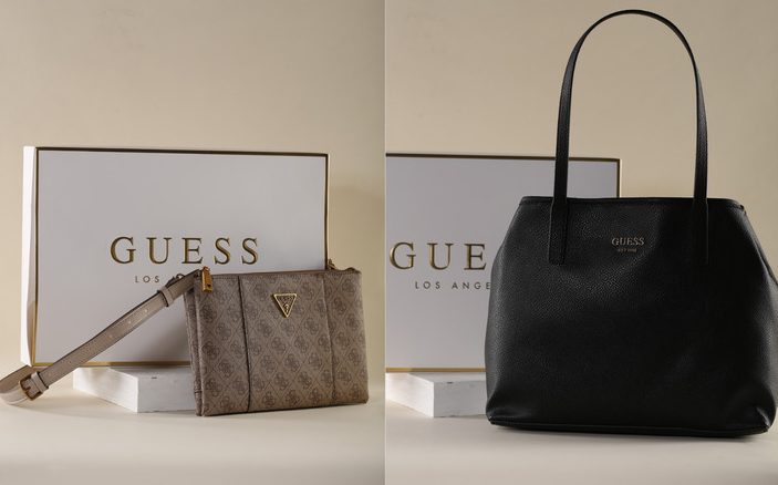 Guess bold silver large bag heavy silver accents | Bag heavy, Guess purses, Guess  handbags