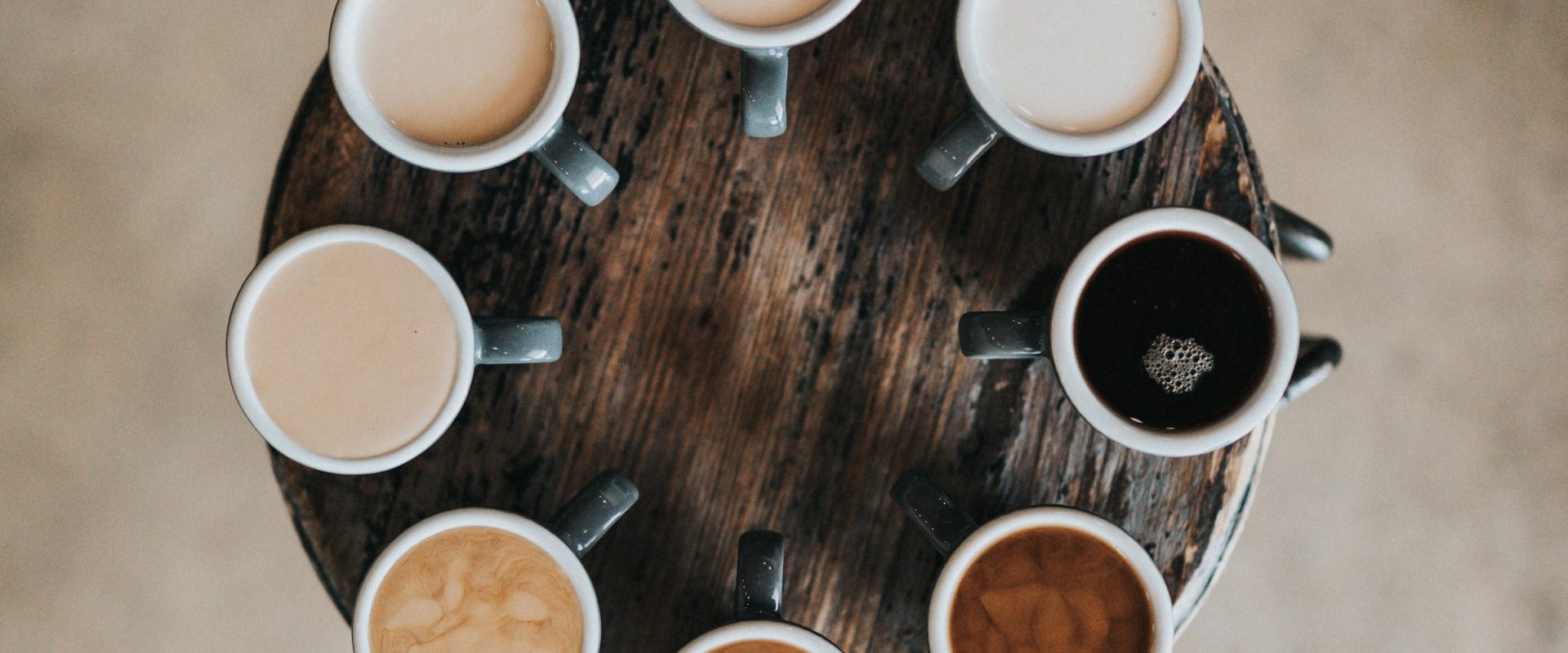 Different types of coffee for international coffee day.