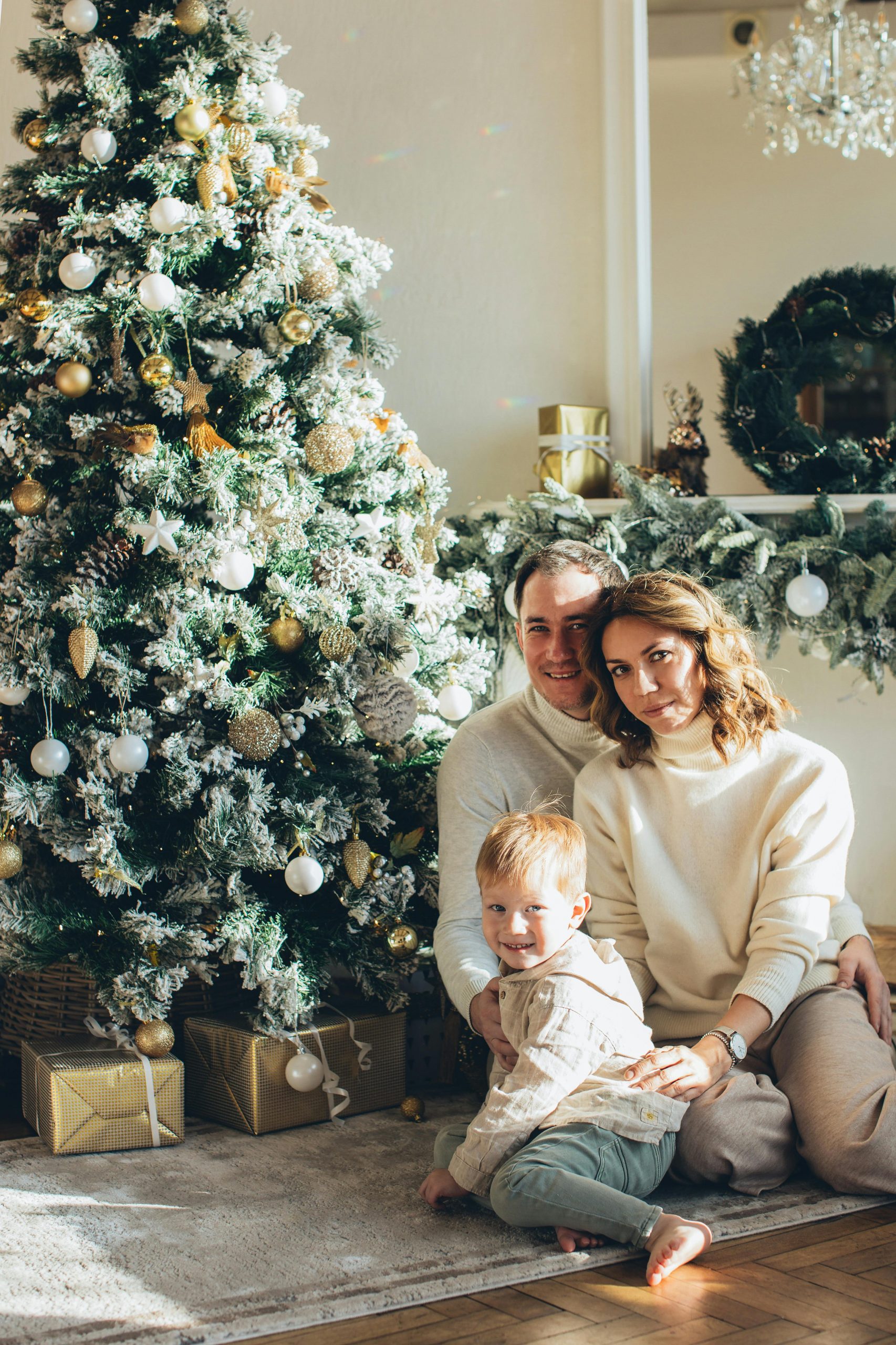 snow christmas tree