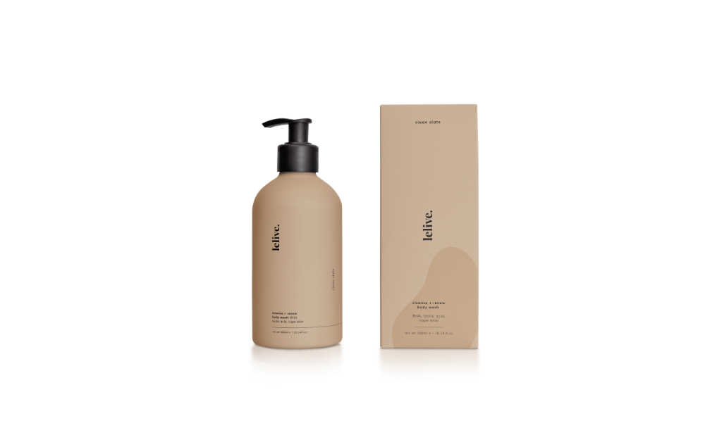 Lelive Clean Slate Cleanse + Renew Body Wash